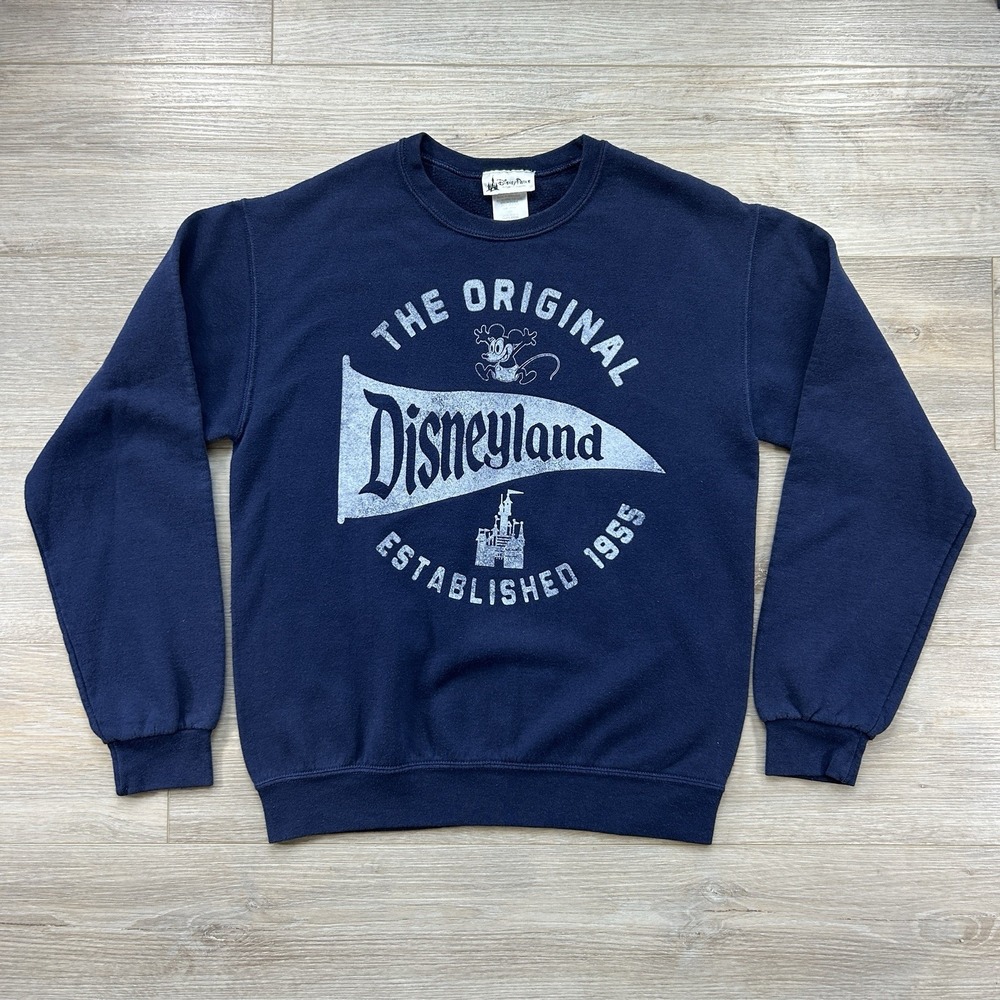 VTG Disneyland Small‎ 1955 Original Park Navy Crewneck Sweatshirt